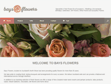 Tablet Screenshot of baysflowers.co.nz